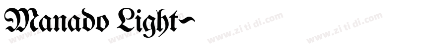 Manado Light字体转换